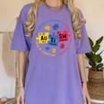 Autism Awareness Shirt Periodic Puzzle Science Teacher Men Women Kids Women's Comfort Colors T-Shirt Violet
