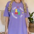 Autism Awareness Teacher Shirt Teach Accept Understand Love Women's Comfort Colors T-Shirt Violet Autism Awareness Teacher Shirt Teach Accept Understand Love Women's Comfort Colors T-Shirt Violet
