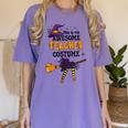 This Is My Awesome Teacher Costume Halloween Witch Women's Comfort Colors T-Shirt Violet This Is My Awesome Teacher Costume Halloween Witch Women's Comfort Colors T-Shirt Violet