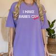 I Make Babies Cry Float Funny Swimming Coach Teacher Gift Women's Comfort Colors T-Shirt Violet
