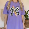 Back To School Hello Fifth Grade Teacher Coquette Pencil Bow Women's Comfort Colors T-Shirt Violet