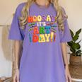 Back To School Hooray It's Art Day Art Teacher Artist Women's Comfort Colors T-Shirt Violet Back To School Hooray It's Art Day Art Teacher Artist Women's Comfort Colors T-Shirt Violet