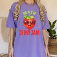 Back To School Math Is My Jam Math Teacher Women's Comfort Colors T-Shirt Violet Back To School Math Is My Jam Math Teacher Women's Comfort Colors T-Shirt Violet