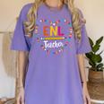Back To School Tee ENL Teacher English New Language Squad Women's Comfort Colors T-Shirt Violet Back To School Tee ENL Teacher English New Language Squad Women's Comfort Colors T-Shirt Violet