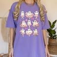 Ballet Ghost Ballet Dancer Spooky Dance Halloween Teacher Women's Comfort Colors T-Shirt Violet Ballet Ghost Ballet Dancer Spooky Dance Halloween Teacher Women's Comfort Colors T-Shirt Violet