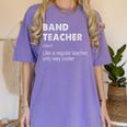Band Teacher Definition Teaching School Teacher Women's Comfort Colors T-Shirt Violet
