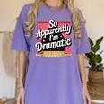 Best Theatre Art For Men Women Musical Drama Teacher Theater Women's Comfort Colors T-Shirt Violet