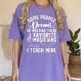 Best Music Teacher For Men Women Musician Band Piano Teacher Women's Comfort Colors T-Shirt Violet
