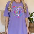 Best Teacher Ever Teacher Motivational Appreciation Women's Comfort Colors T-Shirt Violet Best Teacher Ever Teacher Motivational Appreciation Women's Comfort Colors T-Shirt Violet