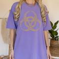 Bioengineering Biology Teacher Toxic Symbol Biohazard For Men Women Girls Kids Women's Comfort Colors T-Shirt Violet Bioengineering Biology Teacher Toxic Symbol Biohazard For Men Women Girls Kids Women's Comfort Colors T-Shirt Violet