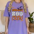 Biology Boo Crew Halloween Biology Teacher Matching For Men Women Kids Women's Comfort Colors T-Shirt Violet