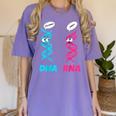 Biology Teacher DNA RNA Student Science Biologist Men Women Women's Comfort Colors T-Shirt Violet
