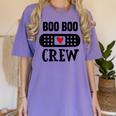 Boo Boo Crew First Aid School Nurse Day Care Teacher Women's Comfort Colors T-Shirt Violet Boo Boo Crew First Aid School Nurse Day Care Teacher Women's Comfort Colors T-Shirt Violet