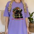 All Booked For Christmas Christmas Book Tree For Teacher For Men Women Kids Women's Comfort Colors T-Shirt Violet All Booked For Christmas Christmas Book Tree For Teacher For Men Women Kids Women's Comfort Colors T-Shirt Violet