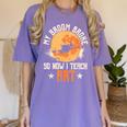 My Broom Broke So Now I Teach Art Teacher Halloween Costume For Men Women Women's Comfort Colors T-Shirt Violet