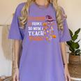 My Broom Broke So Now I Teach Music Teacher Halloween Women's Comfort Colors T-Shirt Violet My Broom Broke So Now I Teach Music Teacher Halloween Women's Comfort Colors T-Shirt Violet