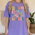 Bruh It's A Good Day To Make Music Musician Music Teacher Women's Comfort Colors T-Shirt Violet