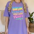 Bruh It's Test Day You Got This Funny Teacher Women's Comfort Colors T-Shirt Violet Bruh It's Test Day You Got This Funny Teacher Women's Comfort Colors T-Shirt Violet