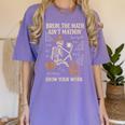 Bruh The Math Ain’t Mathin Halloween Skeleton Math Teacher Women's Comfort Colors T-Shirt Violet Bruh The Math Ain’t Mathin Halloween Skeleton Math Teacher Women's Comfort Colors T-Shirt Violet
