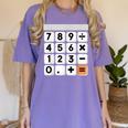 Calculator Easy Halloween Costume For Math Teacher Women's Comfort Colors T-Shirt Violet