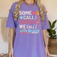Some Call It Chaos We Call It Fifth Grade 5th Grade Teacher Women's Comfort Colors T-Shirt Violet Some Call It Chaos We Call It Fifth Grade 5th Grade Teacher Women's Comfort Colors T-Shirt Violet