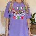 All Is Calm Just Kidding This Is Pre-K Christmas Teacher Women's Comfort Colors T-Shirt Violet