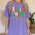 All Calm Said No Teacher Teacher Christmas Lights Women's Comfort Colors T-Shirt Violet All Calm Said No Teacher Teacher Christmas Lights Women's Comfort Colors T-Shirt Violet