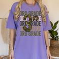 Camo Team 3rd Grade Squad Back To School Teacher Kids Boys Women's Comfort Colors T-Shirt Violet