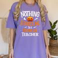 You Cannot Scare Me I'm An Toddler Teacher Halloween Men Women Kids Women's Comfort Colors T-Shirt Violet