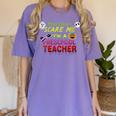 You Can't Scare Me I'm A Preschool Teacher Halloween Women's Comfort Colors T-Shirt Violet