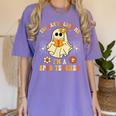You Can't Scare Me I'm A SPED Teacher Halloween Ghost Women's Comfort Colors T-Shirt Violet