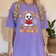 You Cant Scare Me I Teach 3rd Grade Teacher Halloween Women's Comfort Colors T-Shirt Violet You Cant Scare Me I Teach 3rd Grade Teacher Halloween Women's Comfort Colors T-Shirt Violet