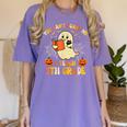 You Can't Scare Me I Teach 5th Grade Teacher Halloween Ghost Women's Comfort Colors T-Shirt Violet You Can't Scare Me I Teach 5th Grade Teacher Halloween Ghost Women's Comfort Colors T-Shirt Violet