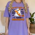 You Can't Scare Me I Teach Kindergarten Teacher Halloween Women's Comfort Colors T-Shirt Violet You Can't Scare Me I Teach Kindergarten Teacher Halloween Women's Comfort Colors T-Shirt Violet