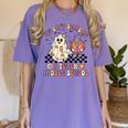 You Can't Scare Me I Teach Middle School Halloween Teacher Women's Comfort Colors T-Shirt Violet