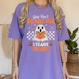 You Can't Scare Me I Teach Music Retro Teacher Halloween Women's Comfort Colors T-Shirt Violet