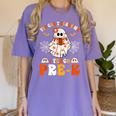 You Cant Scare Me I Teach Pre-K Teacher Halloween Women's Comfort Colors T-Shirt Violet