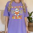 You Can't Scare Me I Teach Preschool Ghost Halloween Teacher Women's Comfort Colors T-Shirt Violet You Can't Scare Me I Teach Preschool Ghost Halloween Teacher Women's Comfort Colors T-Shirt Violet