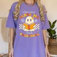You Can't Scare Me I Teach Preschool Teacher Halloween Ghost Women's Comfort Colors T-Shirt Violet You Can't Scare Me I Teach Preschool Teacher Halloween Ghost Women's Comfort Colors T-Shirt Violet