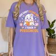 You Can't Scare Me I Teach Preschool Teacher Halloween Women's Comfort Colors T-Shirt Violet You Can't Scare Me I Teach Preschool Teacher Halloween Women's Comfort Colors T-Shirt Violet