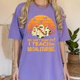You Can't Scare Me I Teach Social Studies Teacher Halloween Women's Comfort Colors T-Shirt Violet You Can't Scare Me I Teach Social Studies Teacher Halloween Women's Comfort Colors T-Shirt Violet