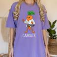 Carrate Karate Carrot Student Teacher Trainee Trainor Women's Comfort Colors T-Shirt Violet Carrate Karate Carrot Student Teacher Trainee Trainor Women's Comfort Colors T-Shirt Violet