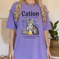 Cation Shirt Cat Science Chemistry Teacher Chemist Pun Women's Comfort Colors T-Shirt Violet Cation Shirt Cat Science Chemistry Teacher Chemist Pun Women's Comfort Colors T-Shirt Violet