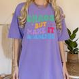 Chaos But Make It Academic Teacher Back To School Women's Comfort Colors T-Shirt Violet Chaos But Make It Academic Teacher Back To School Women's Comfort Colors T-Shirt Violet