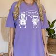 Chemistry Science Teacher I Think You'Re Overreacting Men Women Girls Kids Women's Comfort Colors T-Shirt Violet Chemistry Science Teacher I Think You'Re Overreacting Men Women Girls Kids Women's Comfort Colors T-Shirt Violet