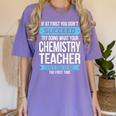 Chemistry Teacher Appreciation Men Women T-Shirt Women's Comfort Colors T-Shirt Violet