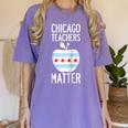 Chicago Teachers Matter Support Union Education Red For Ed Raglan Baseball Tee Women's Comfort Colors T-Shirt Violet Chicago Teachers Matter Support Union Education Red For Ed Raglan Baseball Tee Women's Comfort Colors T-Shirt Violet