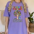 Childcare Provider Job Daycare Provider Daycare Teacher Women's Comfort Colors T-Shirt Violet