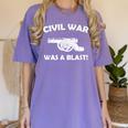 Civil War It Was A Blast History Teacher T-Shirt Women's Comfort Colors T-Shirt Violet Civil War It Was A Blast History Teacher T-Shirt Women's Comfort Colors T-Shirt Violet
