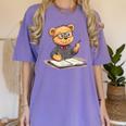 Classroom Fun With Teddy Bear Teacher Women's Comfort Colors T-Shirt Violet Classroom Fun With Teddy Bear Teacher Women's Comfort Colors T-Shirt Violet